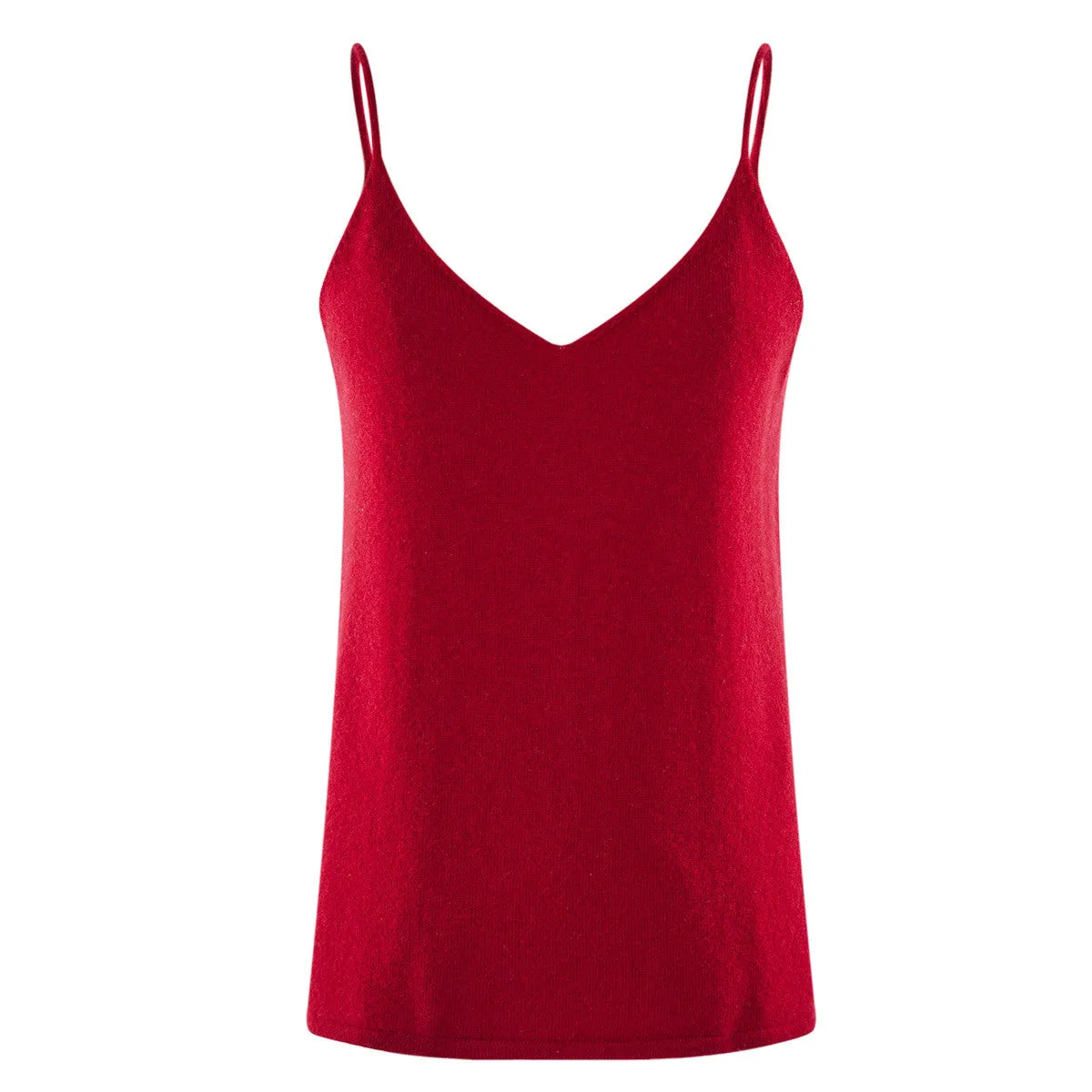 100% Cashmere Elegant V-Neck Camisole