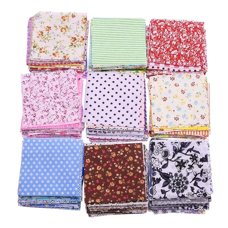 30pcs Printed Patchwork Fabric for DIY Sewing and Quilting