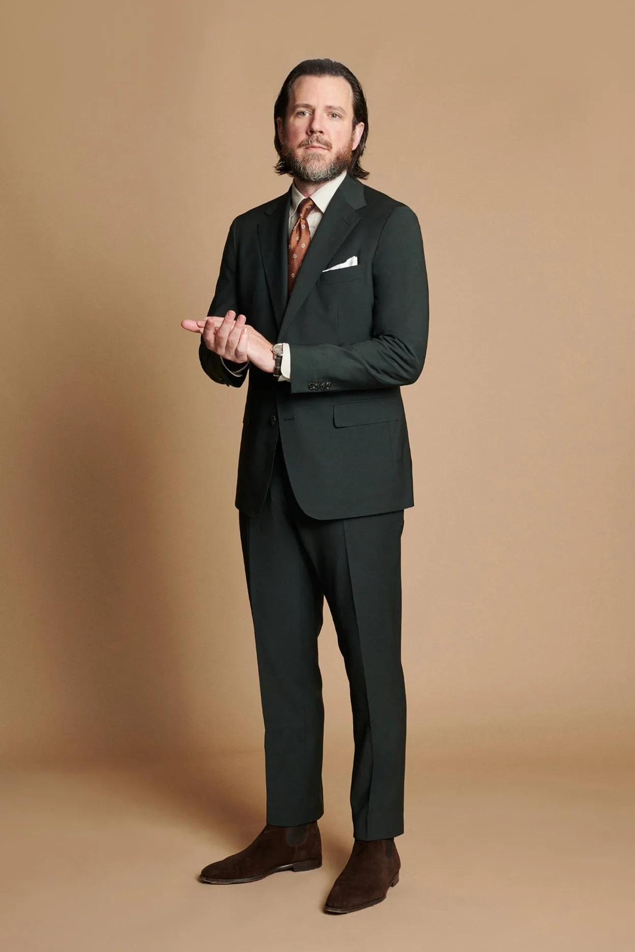 4-Season Wool Blend Suit