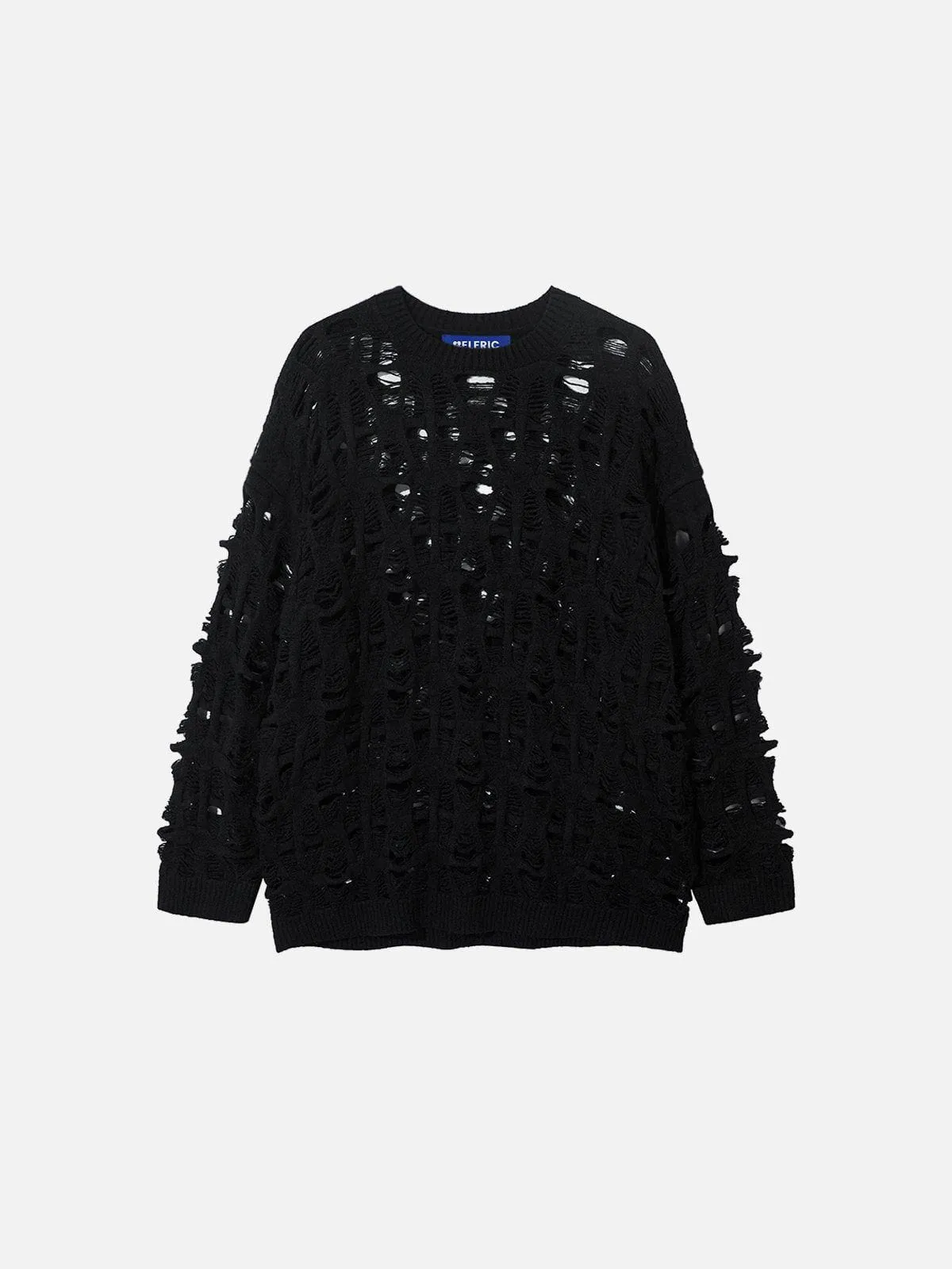 Aelfric Eden Open Knit Distressed Sweater