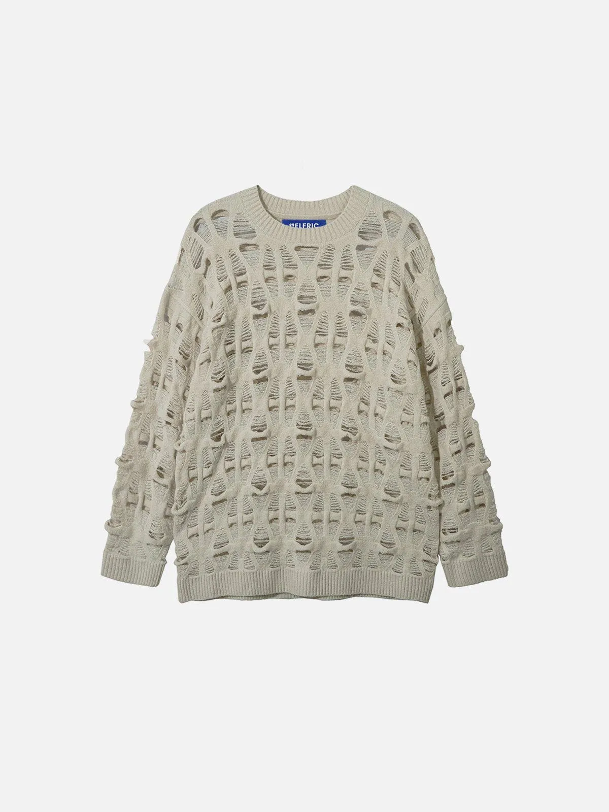 Aelfric Eden Open Knit Distressed Sweater