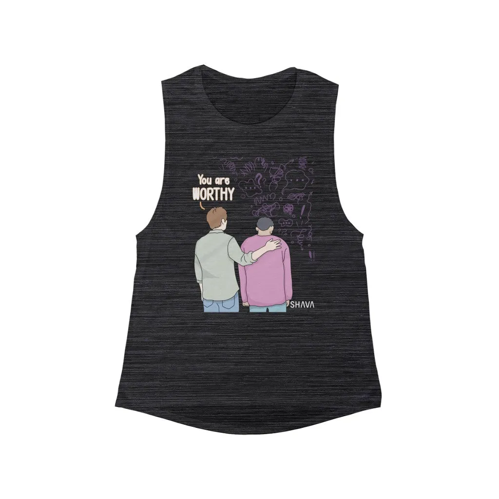 Affirmation Feminist Pro Choice Tank Top Unisex  Size – You Are Worthy (Anxiety)