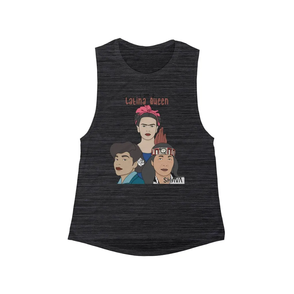 Affirmation Feminist Pro Choice Tank Top Women’s Size – I Am A Latina Queen