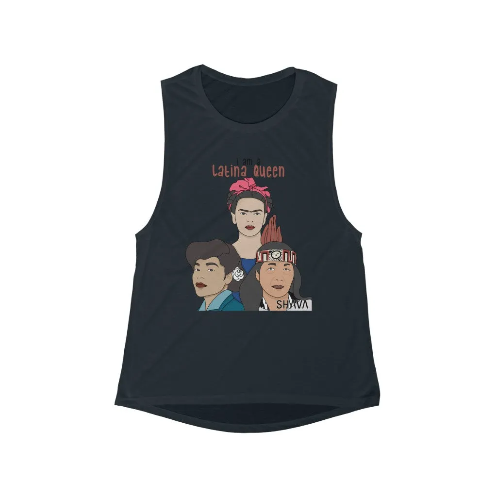 Affirmation Feminist Pro Choice Tank Top Women’s Size – I Am A Latina Queen