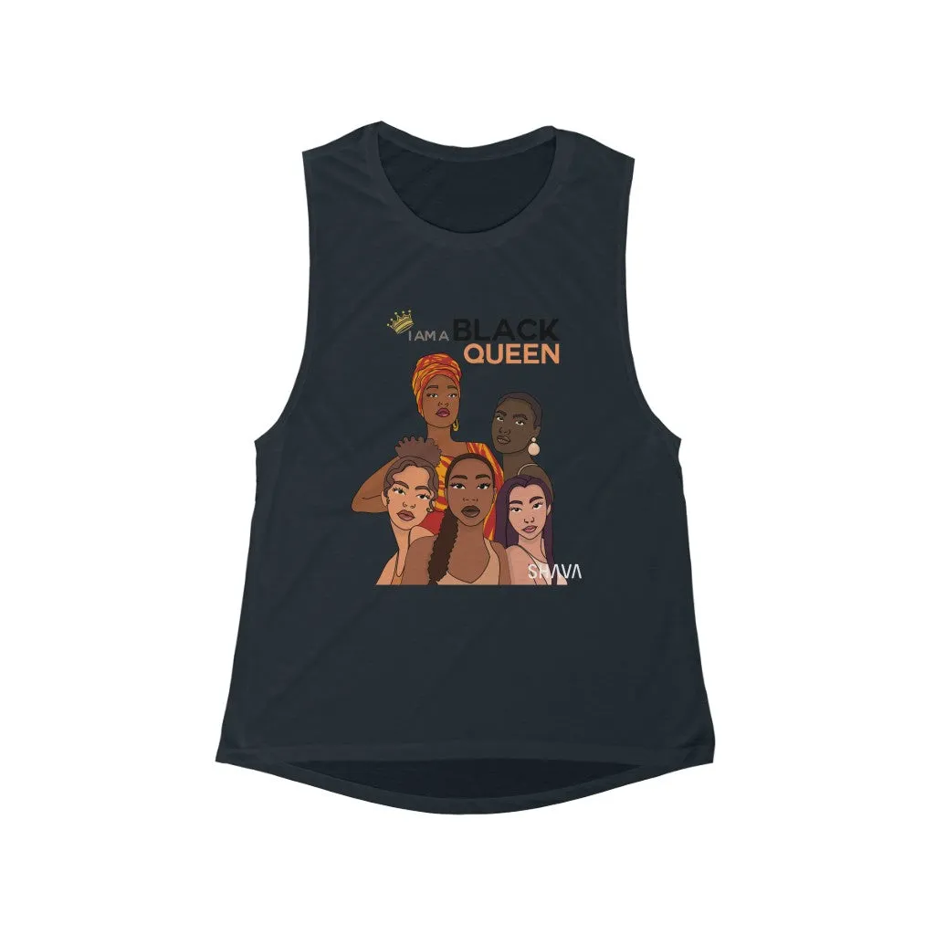 Affirmation Feminist Pro Choice Tank Top Women’s Size – I Am Black Queen