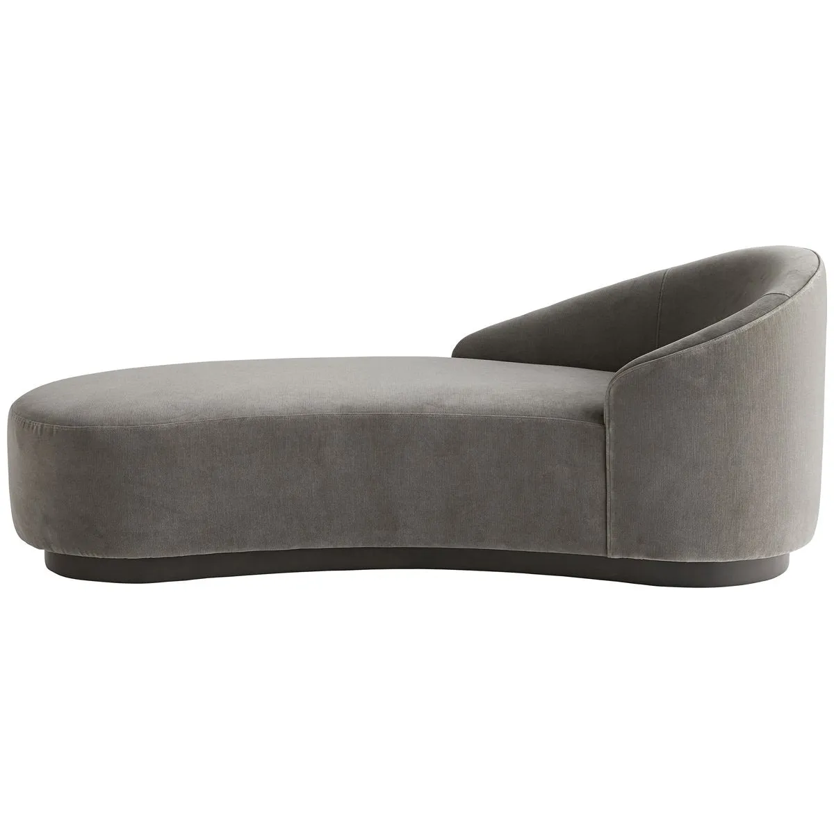 Arteriors Tuner Chaise, Sharkskin Velvet Grey Ash