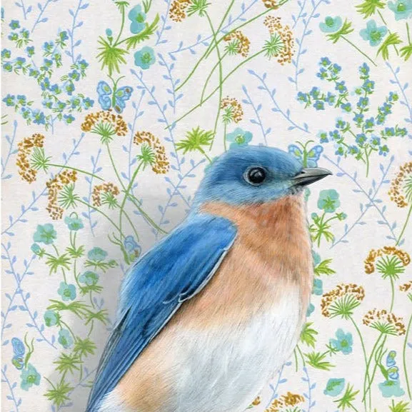 Bluebird Illustration - Fine Art Print