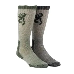 Browning Boot 2-Pack ( Olive / Black ) - Heavyweight Wool Socks