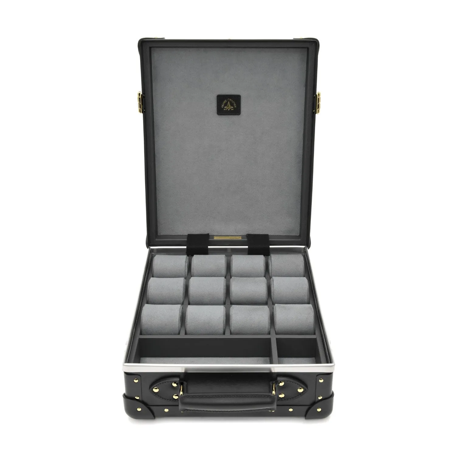 Centenary · 12-Slot Watch Case | Black/Black/Gold