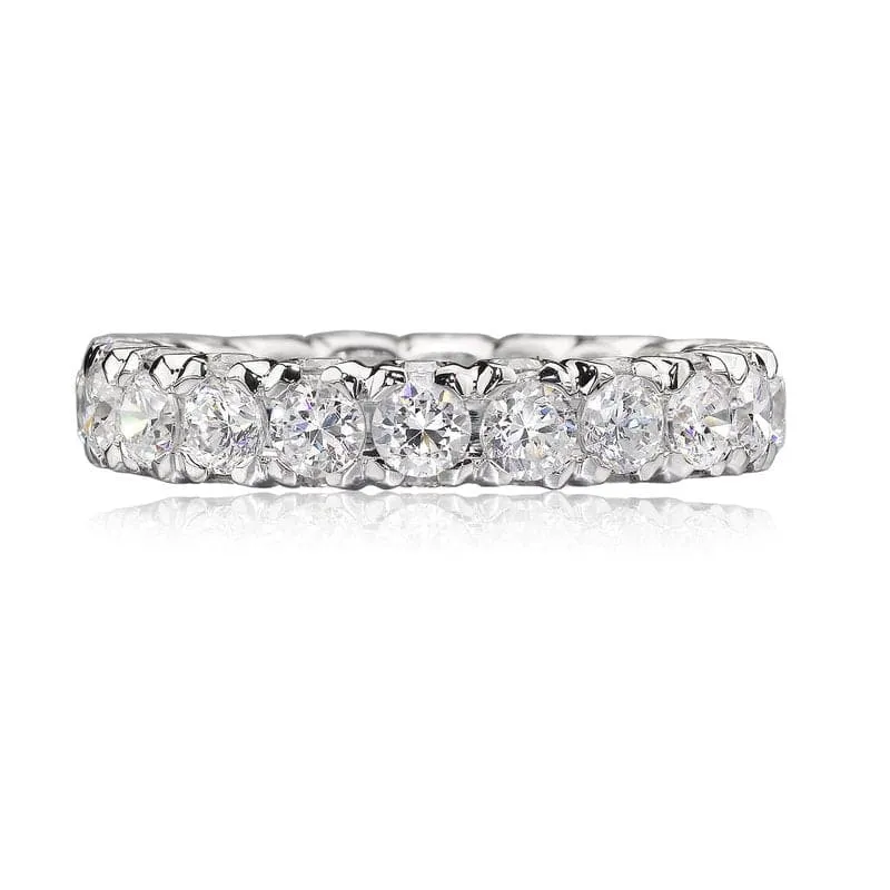 Christopher Designs 14K White Gold Round Eternity Diamond Band - 1.49cts