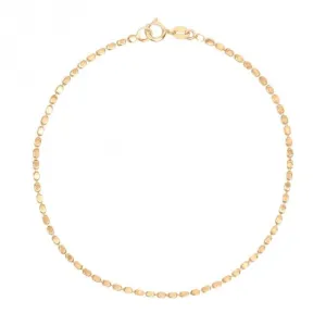 Diamond Cut Chain 9ct Yellow Gold Bracelet GB523