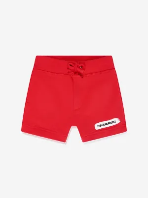 Dsquared2 Baby Logo Shorts in Red