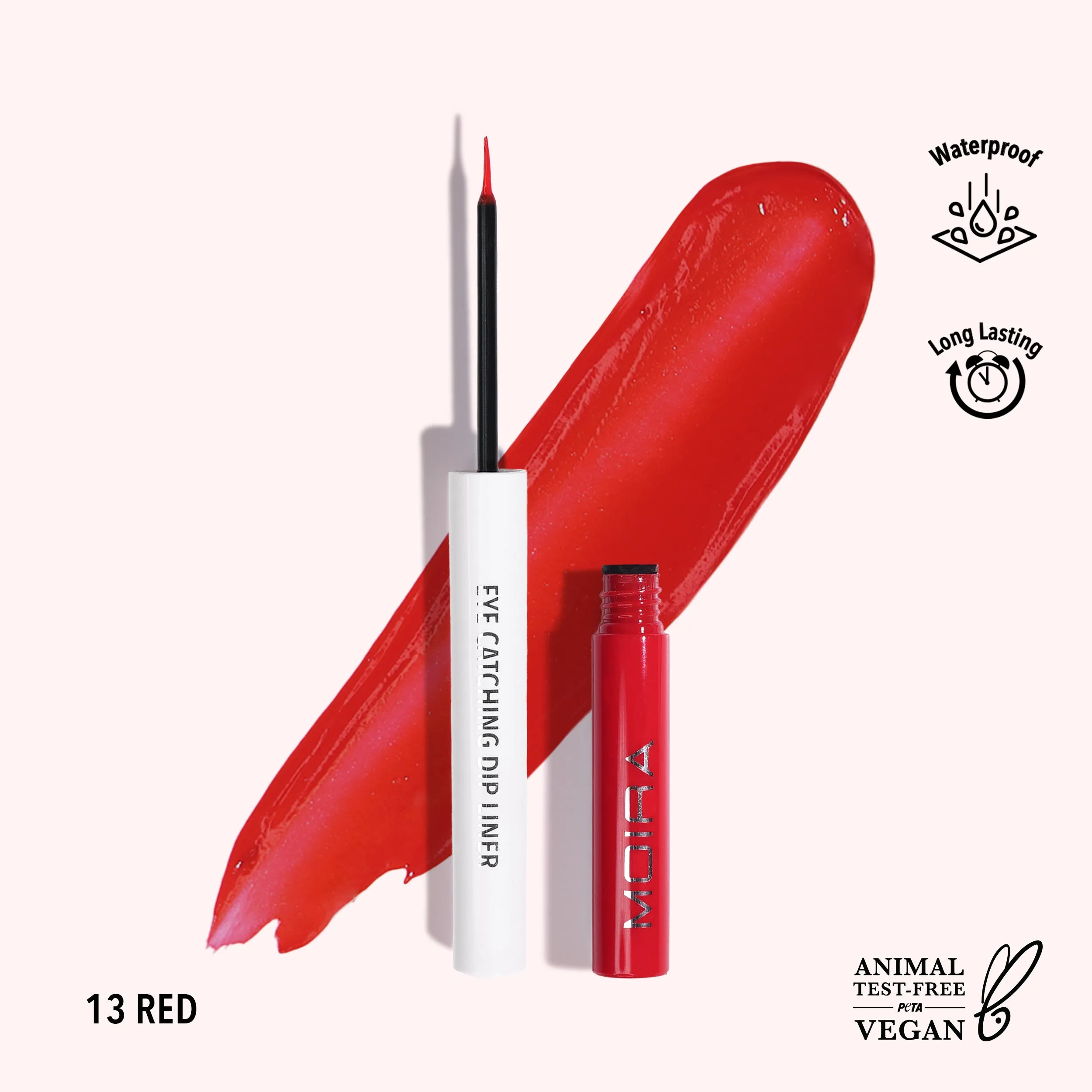 Eye Catching Dip Liner (013, Red)