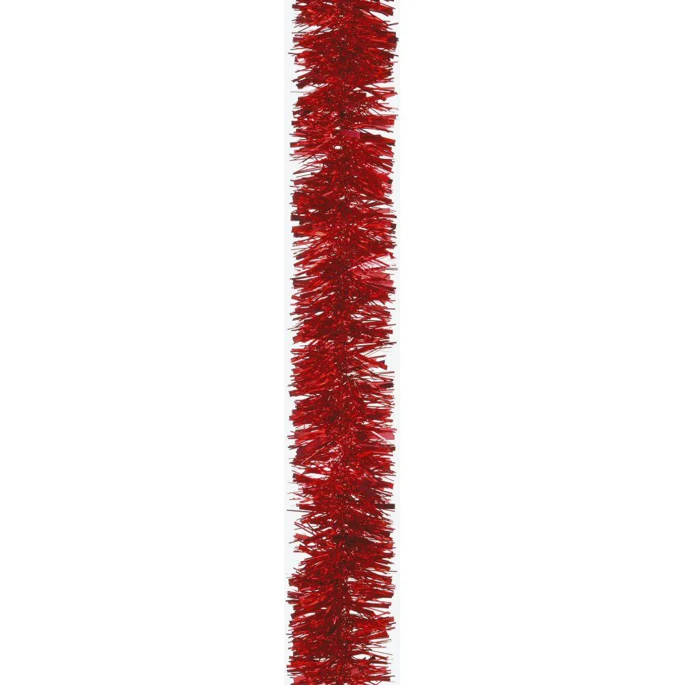 Festive 2m Red Chunky/Fine Luxury Tinsel