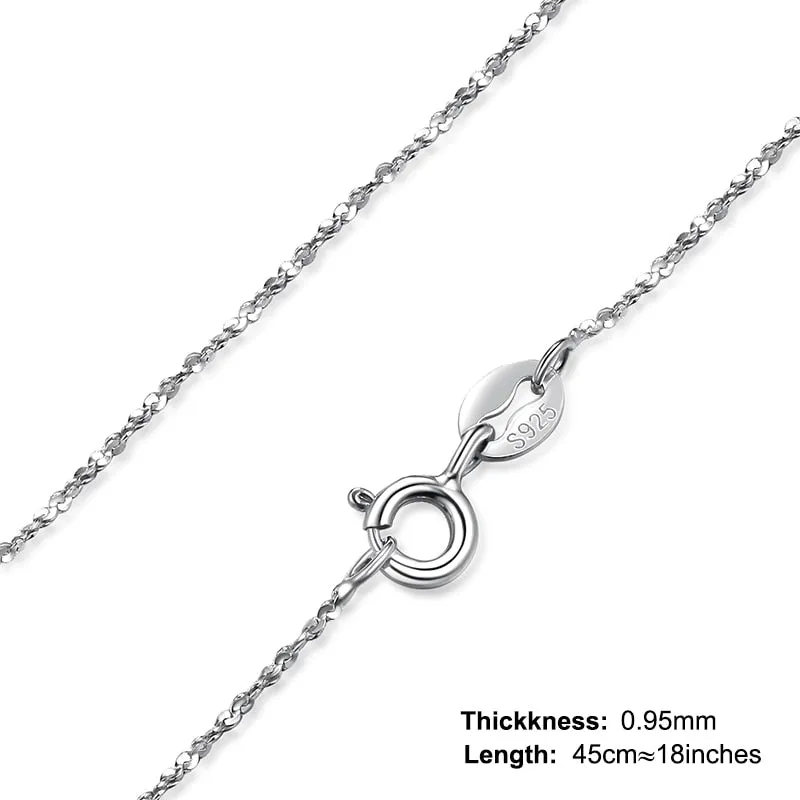 Fine Jewelry Star Chain Necklace for Women in 925 Sterling Silver