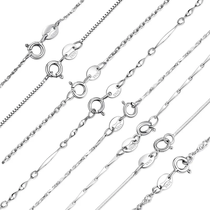 Fine Jewelry Star Chain Necklace for Women in 925 Sterling Silver