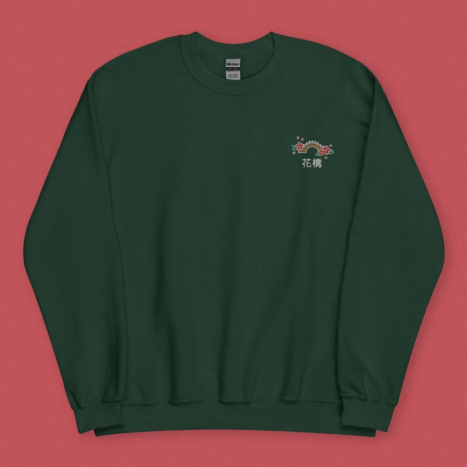 Flower Bridge Embroidered Sweatshirt