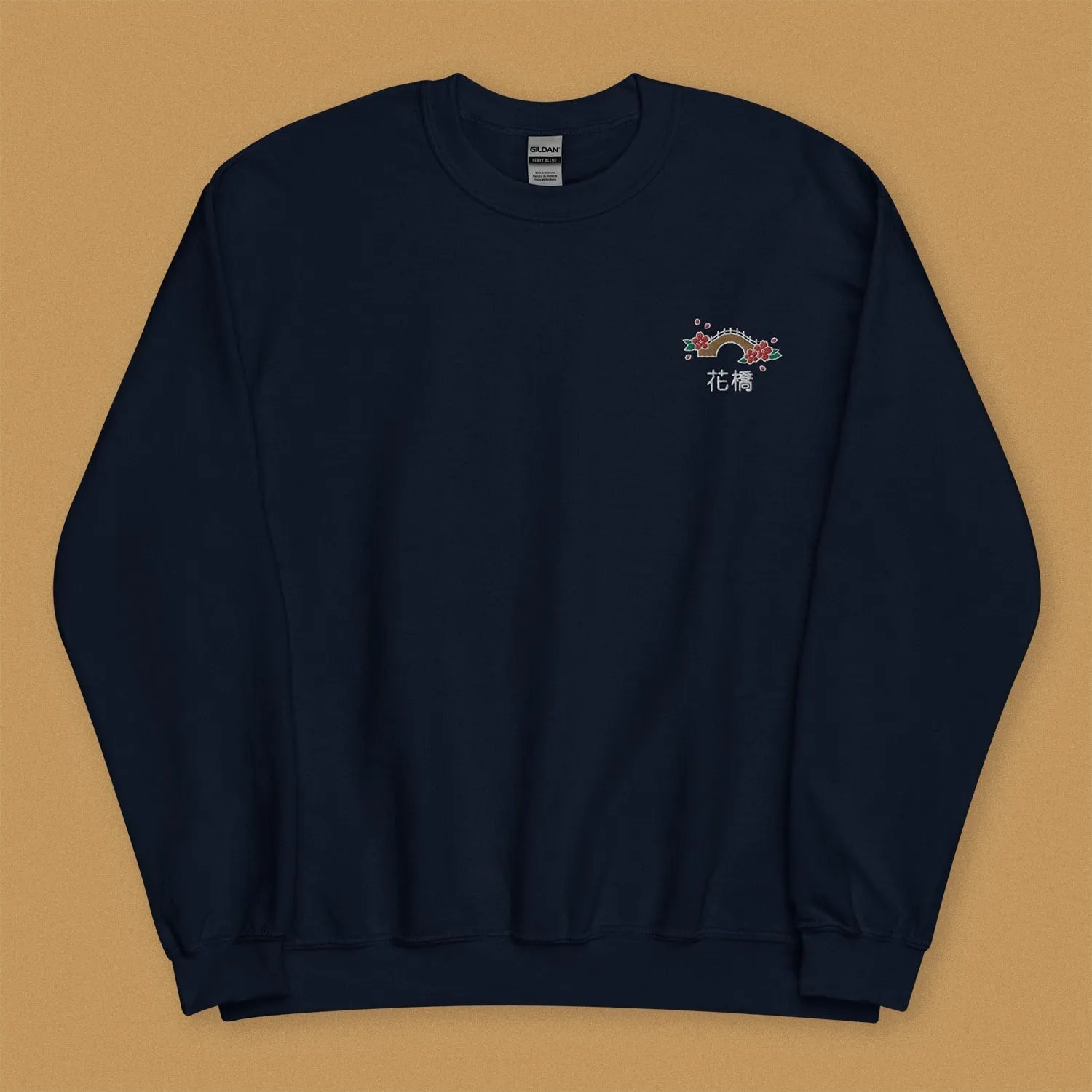 Flower Bridge Embroidered Sweatshirt