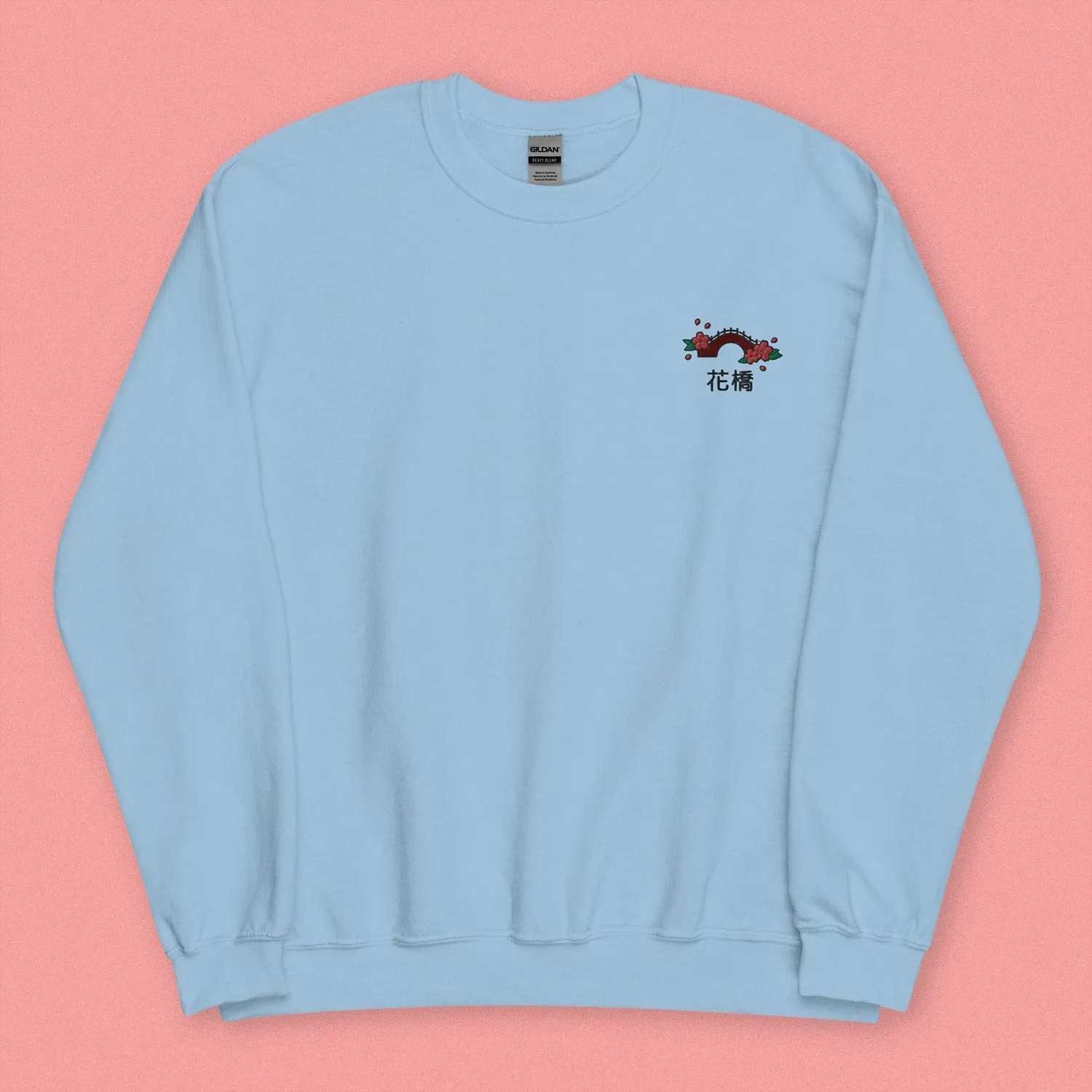 Flower Bridge Embroidered Sweatshirt