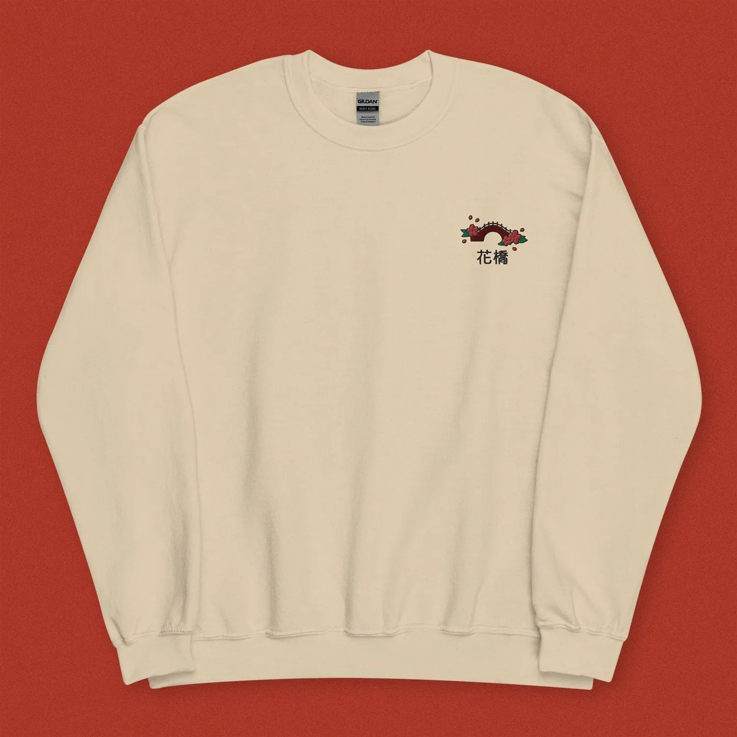 Flower Bridge Embroidered Sweatshirt