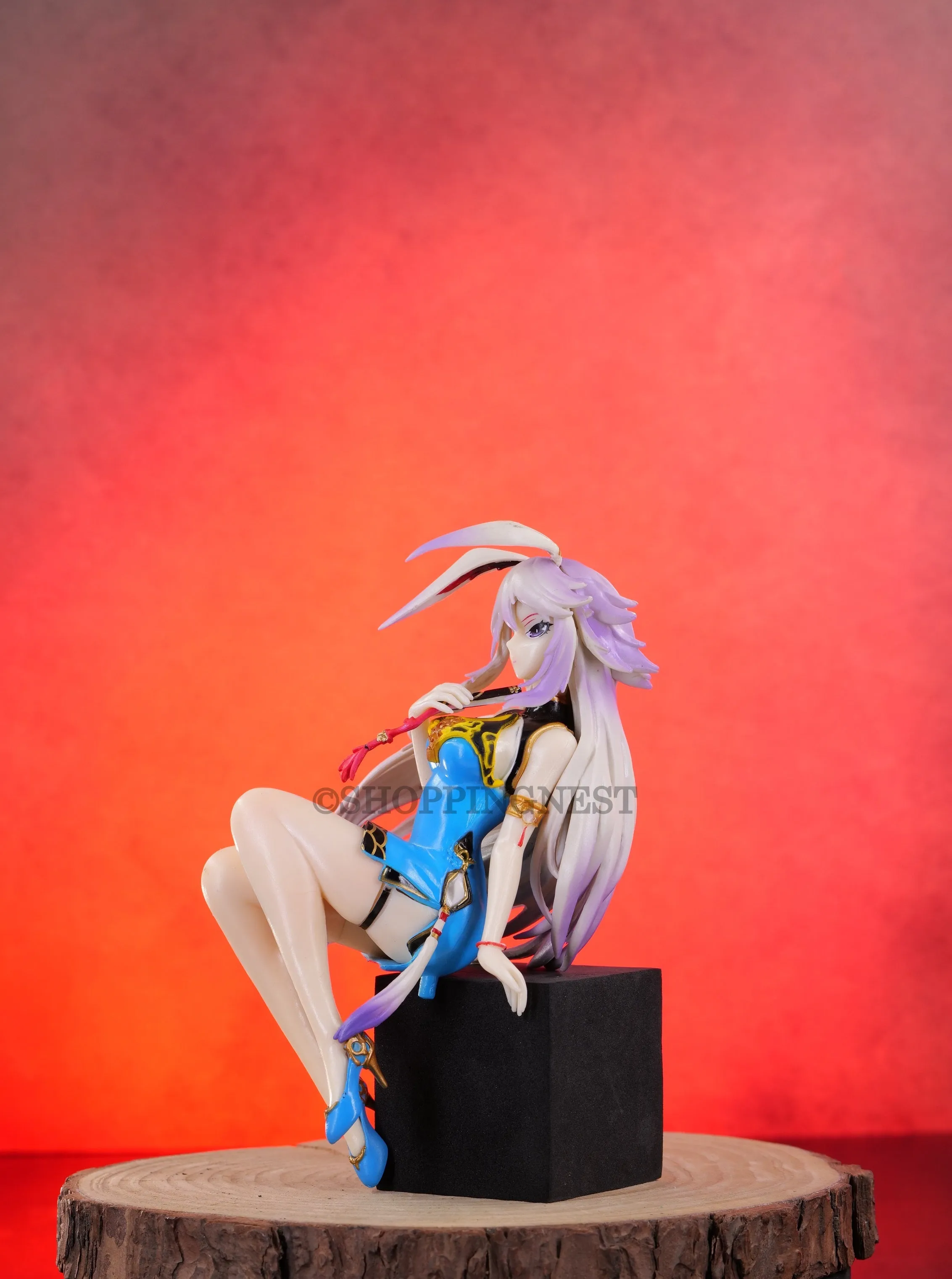 Honkai Impact Yae Sajura Blue Dress PVC Action Figure Collectible Decorative Statue PVC