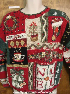 Horrible Busy Ugliest Bad Christmas Sweaters Pullover