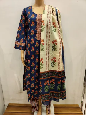 Hybrid Tea Roses Kurta pant with dupatta set