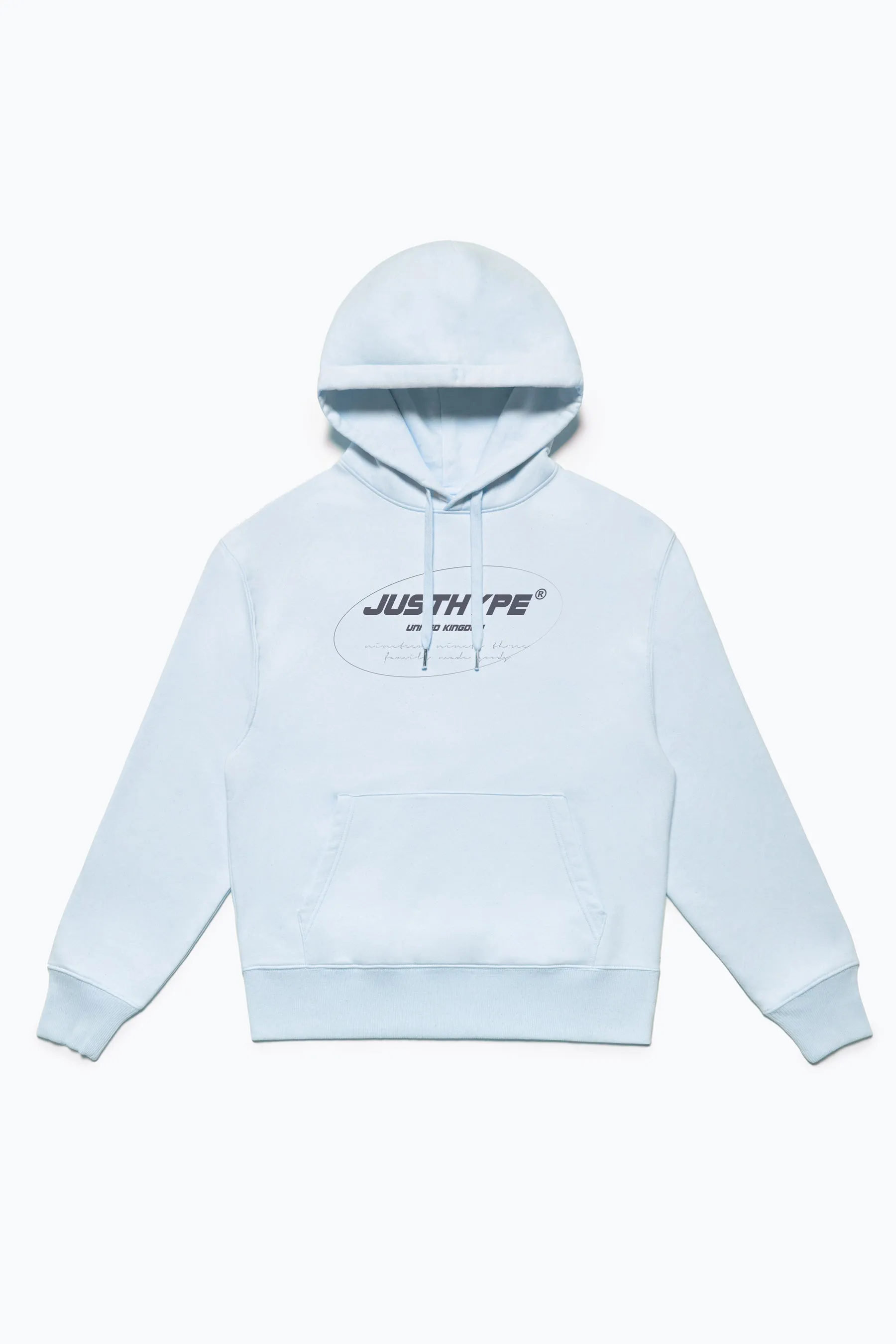 Hype Mens Serene Blue Freestyler Oversized Hoodie