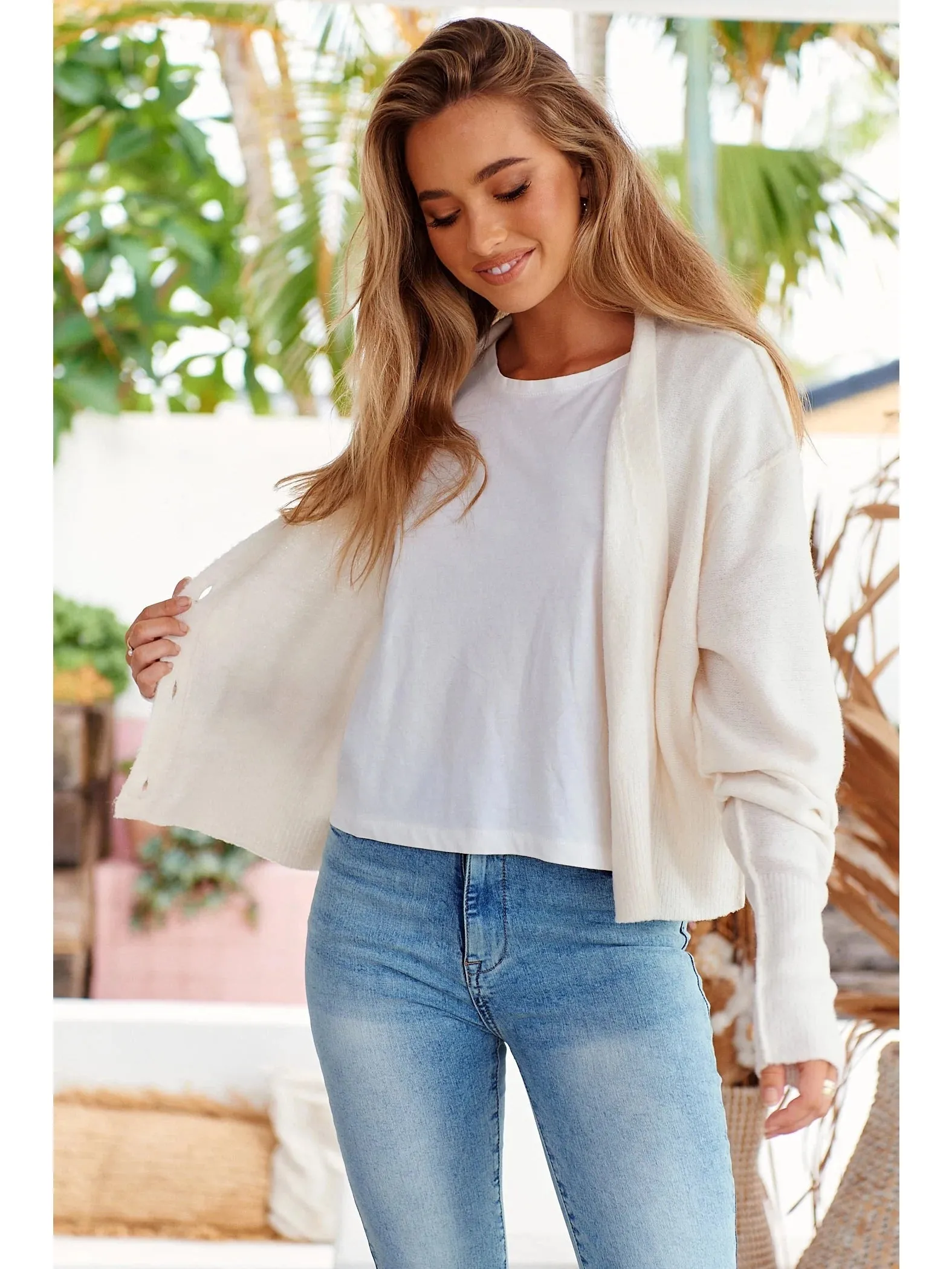 JAASE Eliza Knit Cardigan - Cream