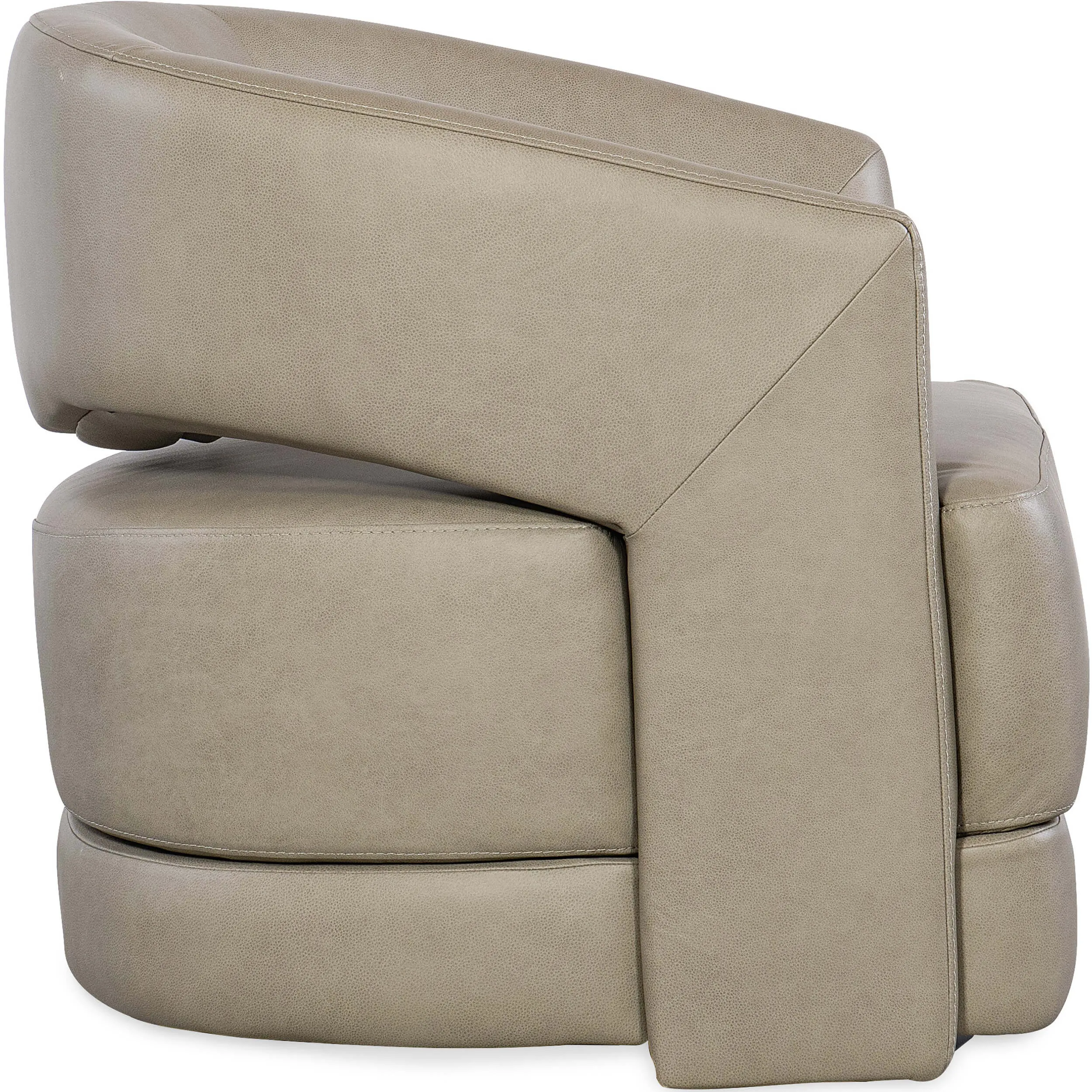 Keys Leather Swivel Chair, Verona Sage