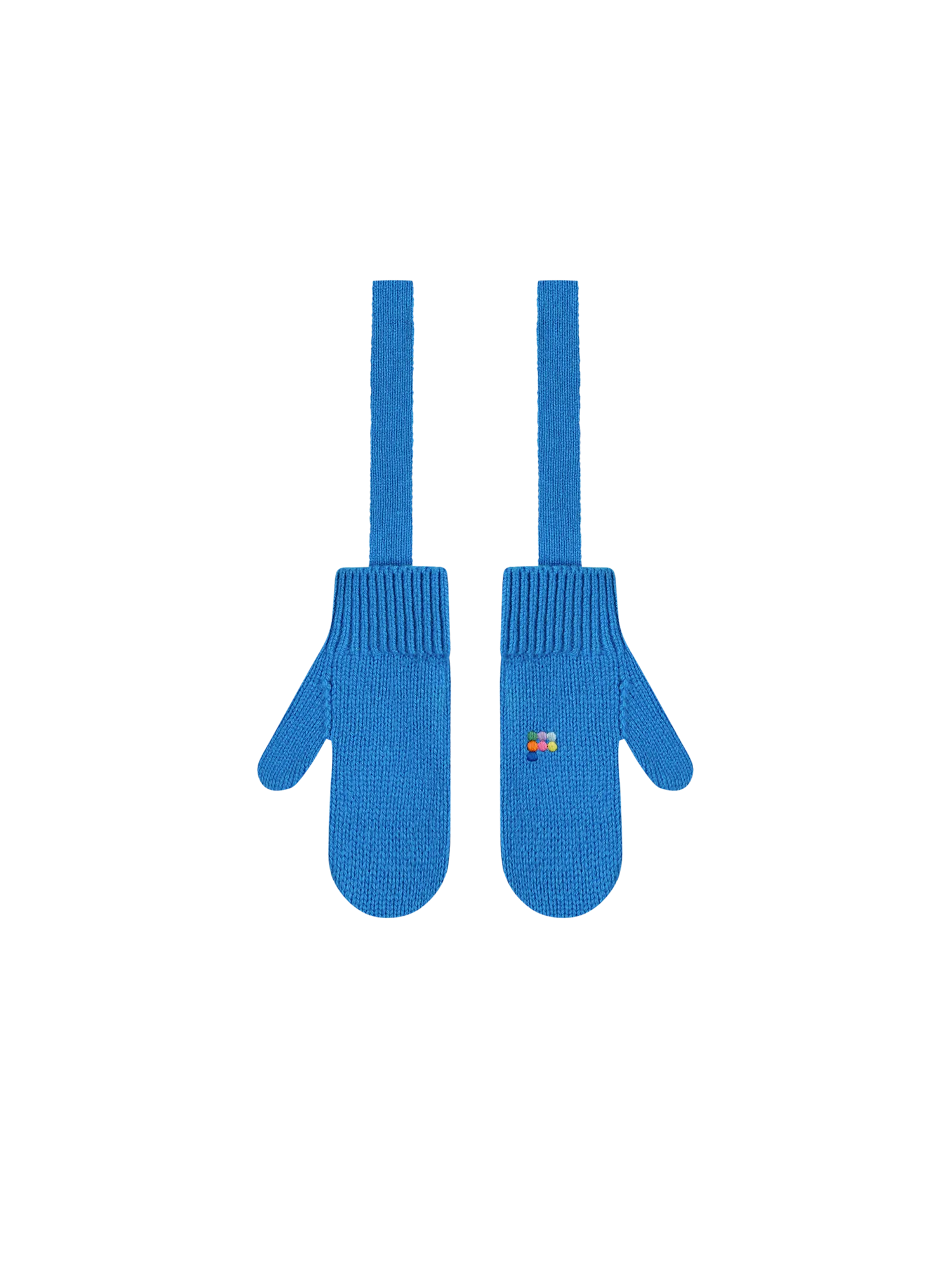 Kids' Recycled Cashmere Mittens—cerulean blue