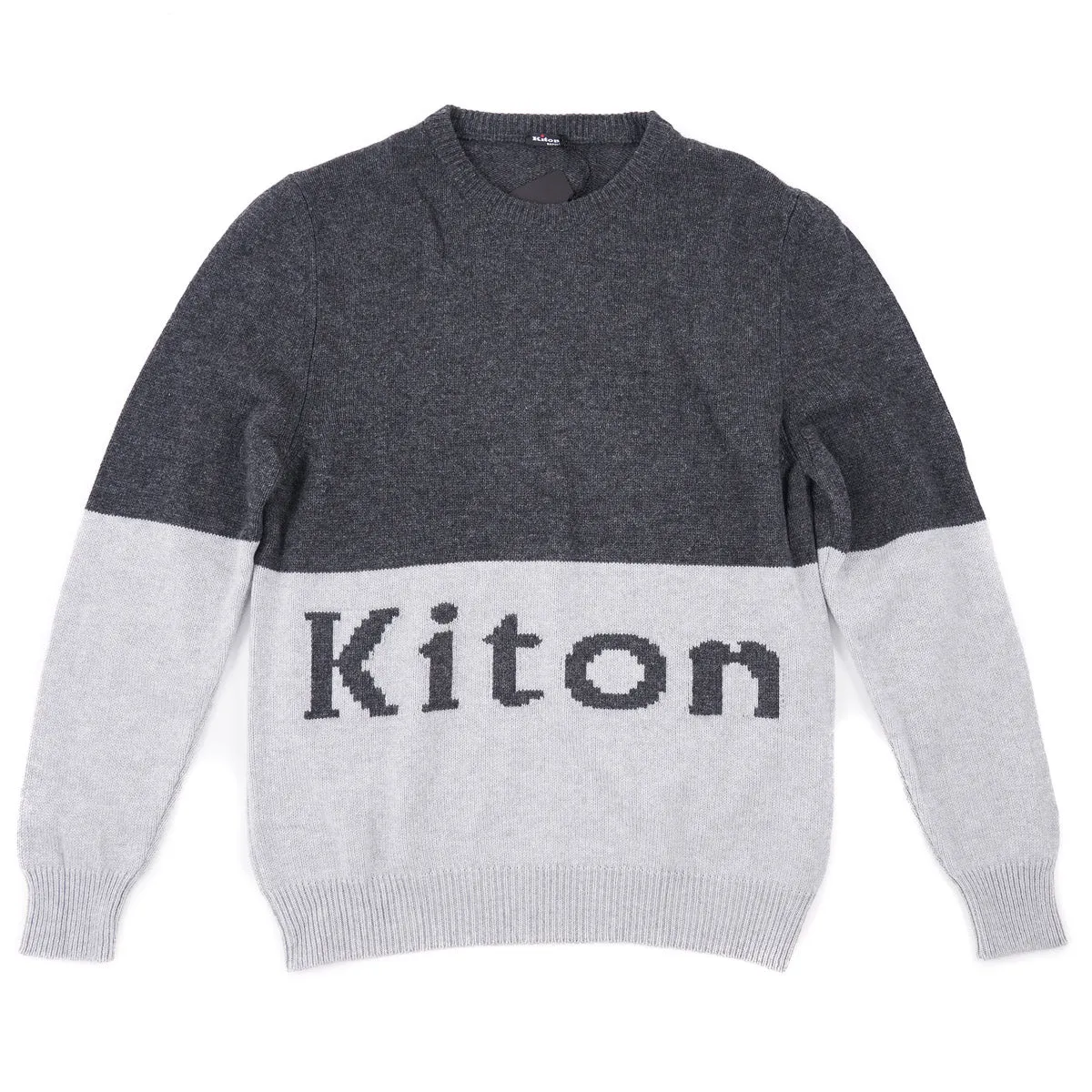 Kiton Intarsia Knit Cashmere Sweater