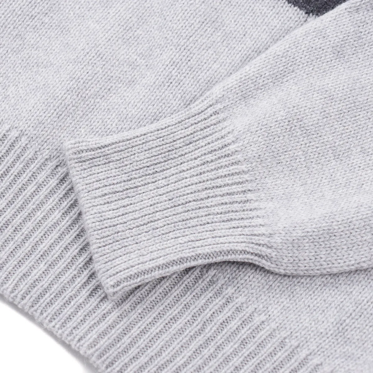 Kiton Intarsia Knit Cashmere Sweater