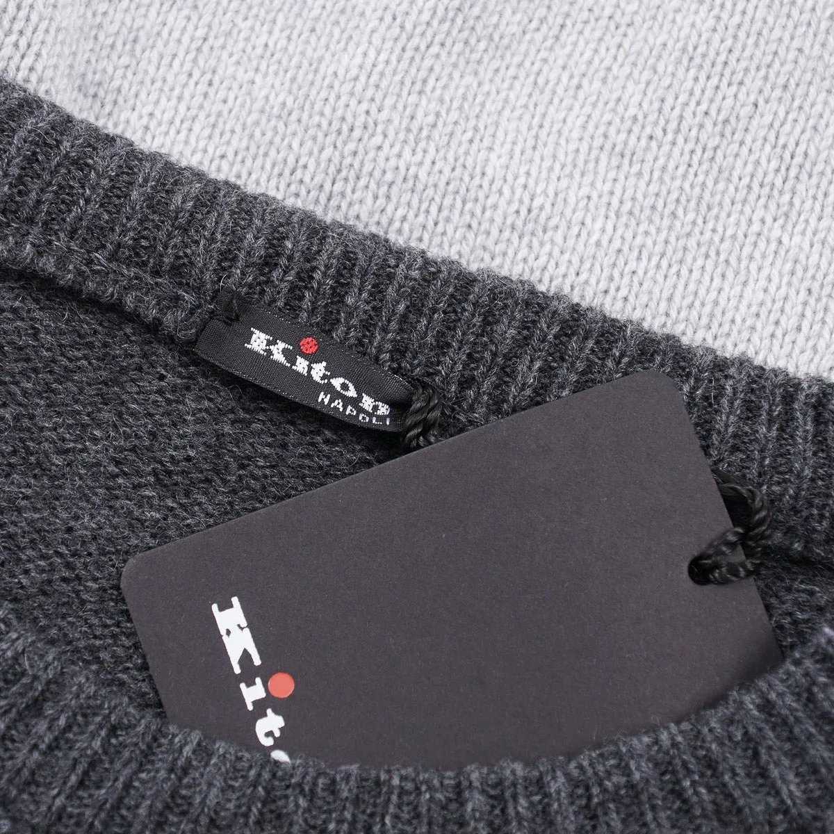 Kiton Intarsia Knit Cashmere Sweater