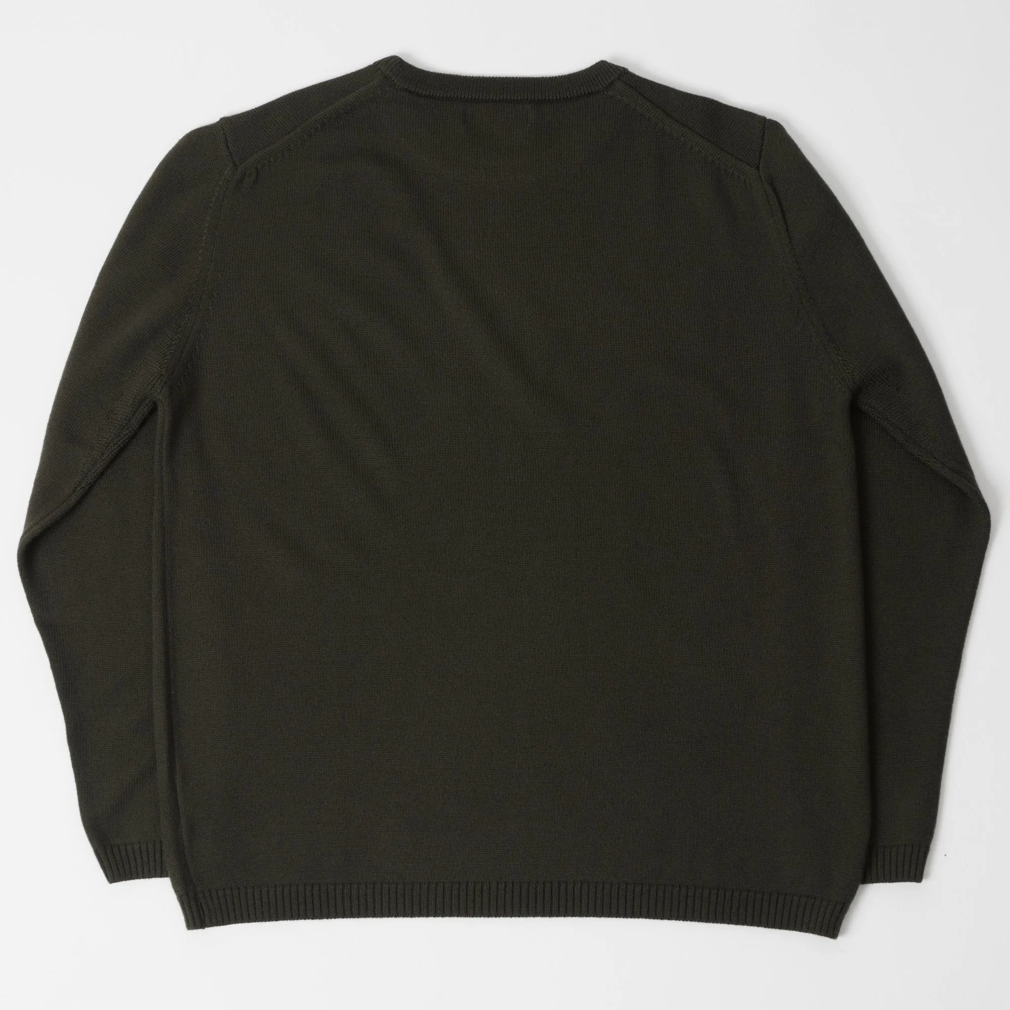 Merz b. Schwanen MWRC01 Knit Crew Neck Pullover - Army