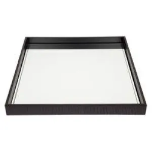 Miles Mirrored Tray - Small Black