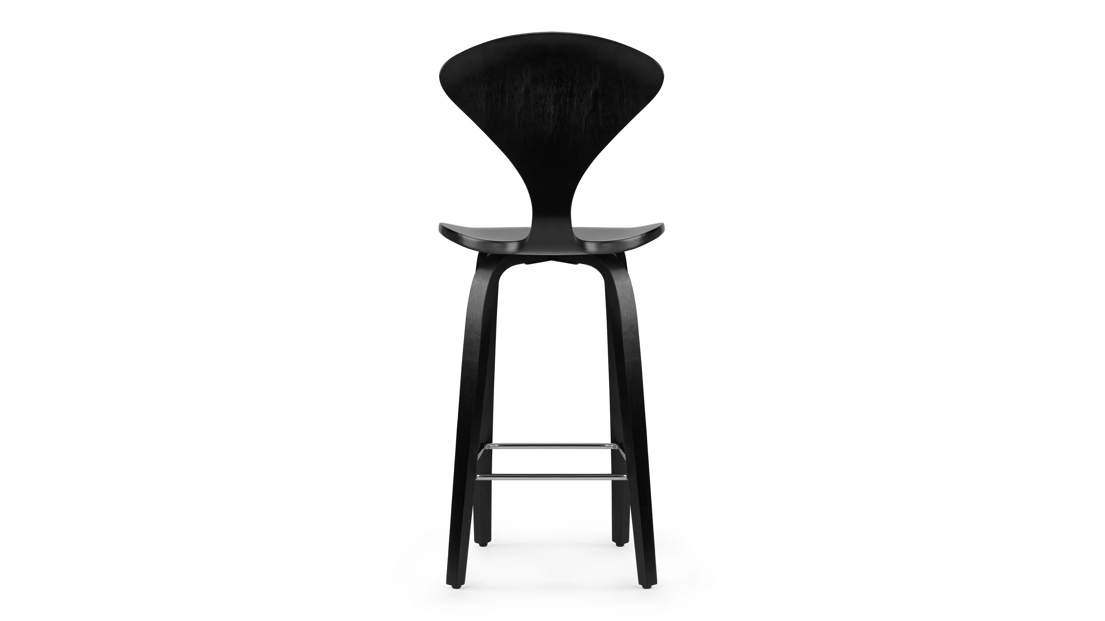 Norman - Norman Counter Stool, Black Ash, 25.5" Seat Height