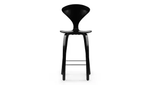 Norman - Norman Counter Stool, Black Ash, 25.5" Seat Height