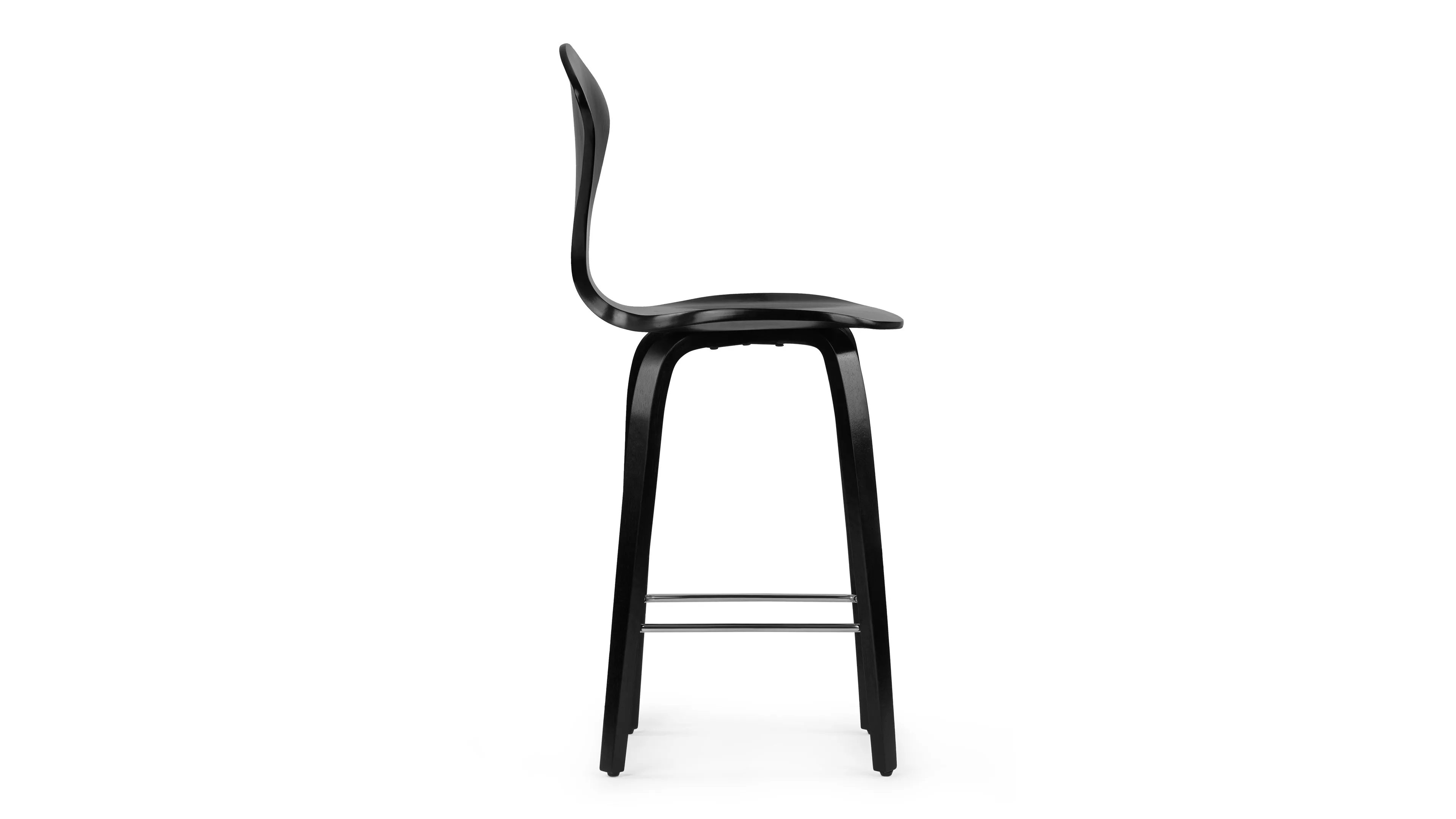 Norman - Norman Counter Stool, Black Ash, 25.5" Seat Height