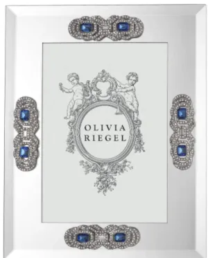 Olivia Riegel Sapphire Deco Frame