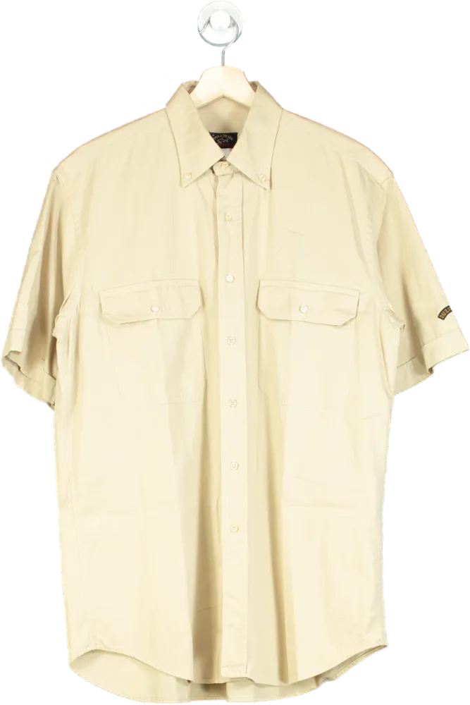 Paul & Shark Beige Short Sleeve Shirt UK L