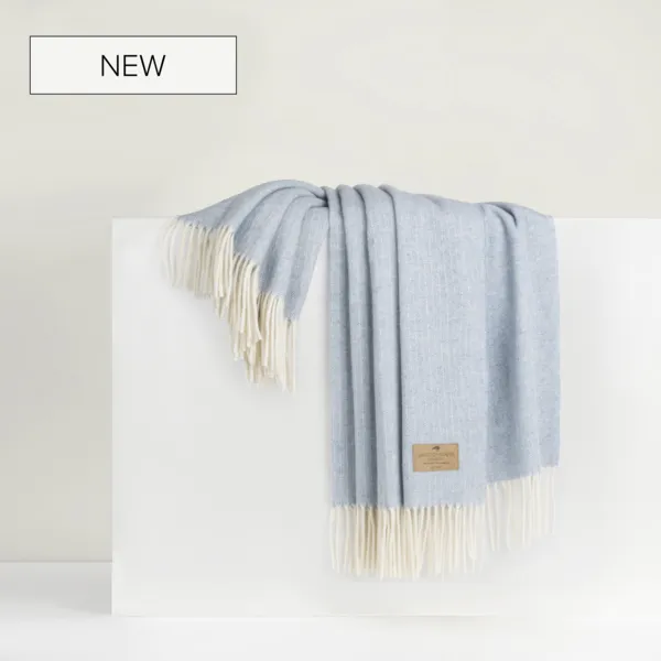 Pinstripe Cashmere Throw