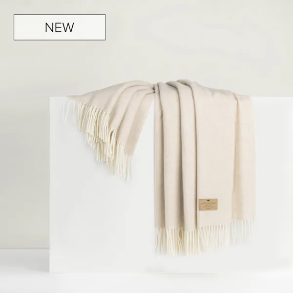 Pinstripe Cashmere Throw