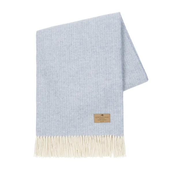 Pinstripe Cashmere Throw