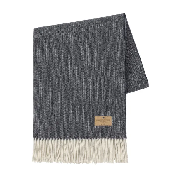 Pinstripe Cashmere Throw