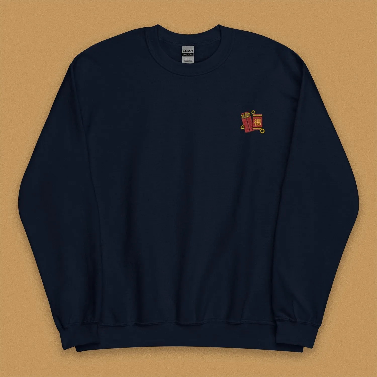 Red Envelope Embroidered Sweatshirt