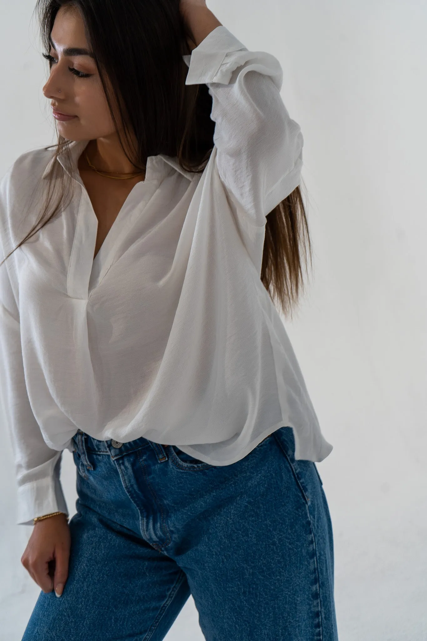 Relaxed CEO Oversized Blouse