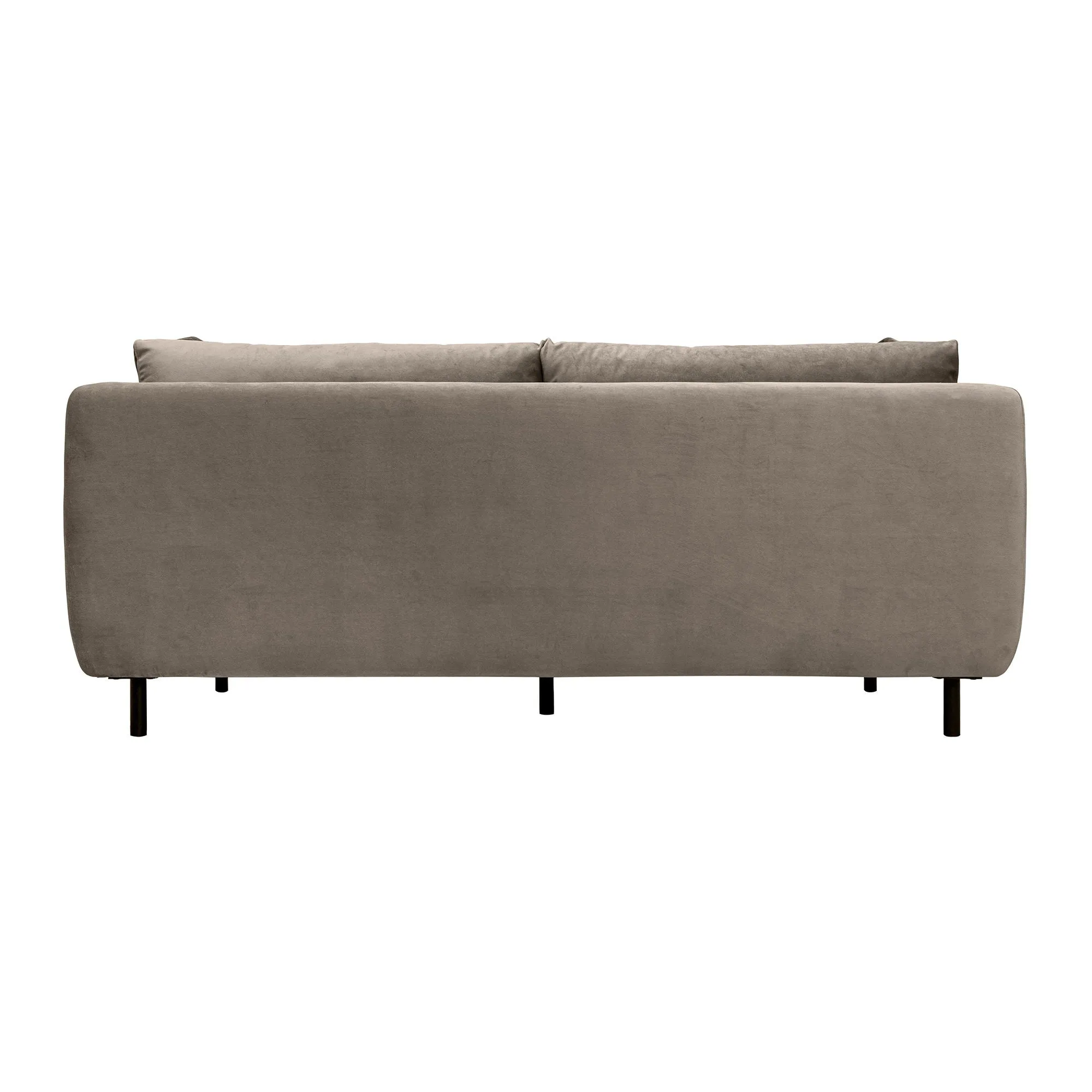 Serenity - 79" Fabric Sofa With Black Metal Legs