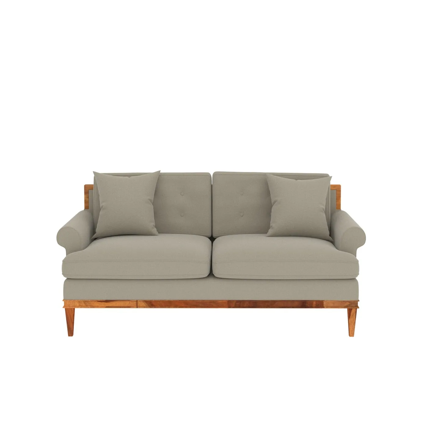 Soft Gray Shaded Premium 2 Seater Sofa