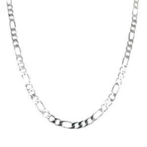 Sterling Silver Gents 3 To 1 Figaro Chain